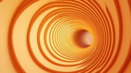 Poster - A vivid, swirling tunnel of orange and yellow hues, creating a sense of depth and movement.