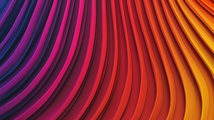 Poster - A vibrant abstract design featuring flowing waves of red, orange, and purple colors, creating a dynamic and energetic visual effect.