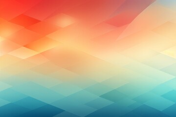 Poster - Subtle minimalist geometric design with light pastel background and empty center focus