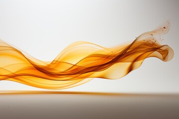 Poster - Elegant line art of smoke in business colors on neutral background for unique artistic expression