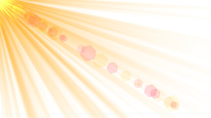 Poster - Sunshine solar blast ray effect isolated on transparent backgrounds png