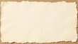 © Krasavina Alena - Blank cream paper with torn edges on rustic brown background