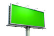 © SaydaNargish - Green screen billboard  isolated on white background