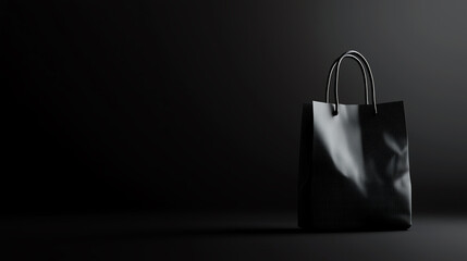 Minimalistic wireframe model of a shopping bag, highresolution prototype with clean lines