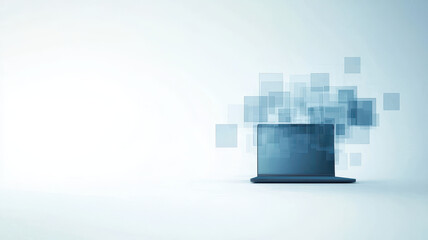 Poster - Digital Innovation Desk with Abstract Elements