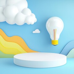 Poster - Abstract Flow of Ideas in a Modern Office Setting