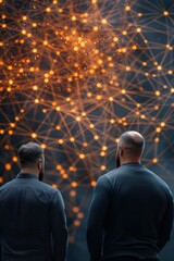 Poster - Technicians Analyzing Smart Connectivity Tools