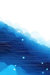 Aufkleber - Abstract Cloud Computing Network Design