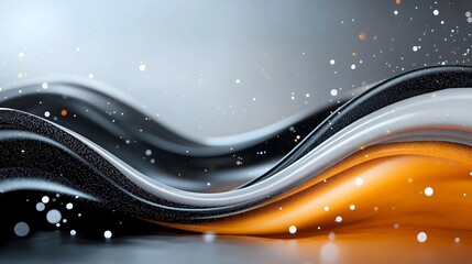 Poster - captivating textural abstract wave with grainy highlights for modern header or cover design