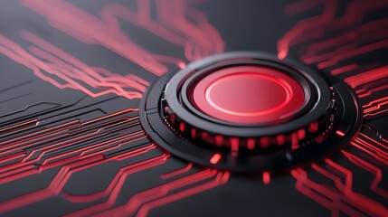Leinwandbilder - Advanced digital lock symbol featured in a high tech interface highlighting secure network features and futuristic data protection with encryption elements for cyber security
