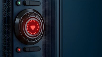 Aufkleber - Close up view of a secure lock mechanism in a high tech digital interface highlighting the advanced cybersecurity protocols and encrypted communication systems that protect digital data and networks