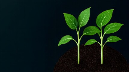Aufkleber - of smart farming and precision agriculture techniques using corn seedlings and high tech infographics  Showcasing sustainable growth data analysis