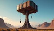 © 4K_Heaven - A towering giant hoisting a massive war club over its head, challenging any who would dare approach its territory, Generative AI