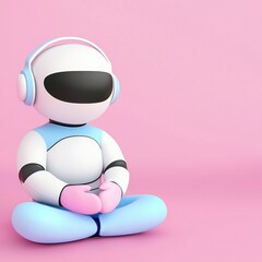 Poster - Futuristic AI Robot Overseeing Task Completion