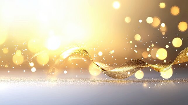 Elegant New Years card with minimalist typography and golden sparkles, ideal for upscale holiday greetings.