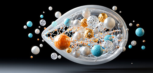 Poster - Exploring the intricacies of a digital model of a bacterial cell with interactive elements and scientific visualization techniques