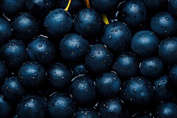 Juicy Blackberry Harvest: Freshly Picked Fruits on a Vertical Background Frame