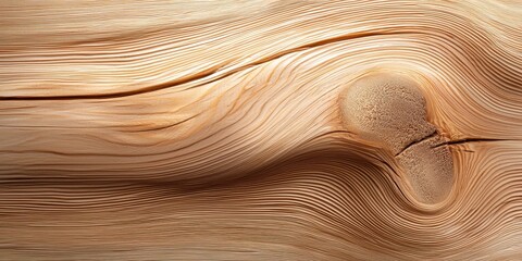 Poster - Zoomed-in wood grain with deep grooves and visible layers, showcasing the texture of rough-hewn timber.