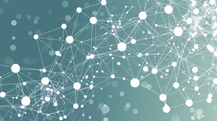 Wall Mural - abstract network connection - technology and science background