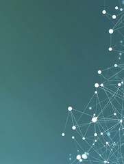 Wall Mural - abstract network connection - digital technology background
