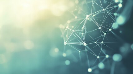 Wall Mural - abstract network structure - digital connection concept