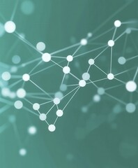 Wall Mural - abstract network connection background: digital technology and data visualization