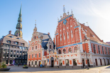 Wall Mural - Riga, Latvia. House of the Black Heads in Town Hall Square