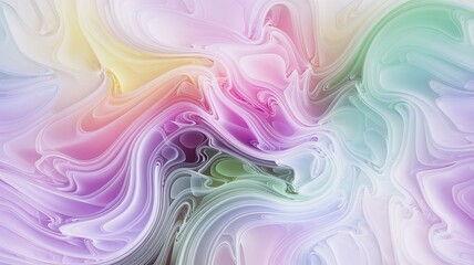 Aufkleber - A beautiful dance of colors swirling marble patterns in soft pastel hues capturing the essence of fluid artistry