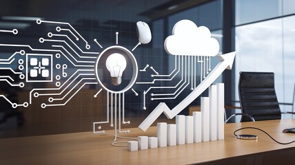Aufkleber - Exploring the dynamics of digital transformation the role of technology in business growth and innovation for the future