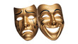 © Анастасия Макевич - golden masks, comedy and tragedy, isolated