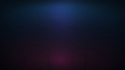 dark blue hexagon pattern background. generative ai.