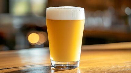 Poster - Freshly Poured Golden Beer in a Glass
