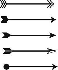 Poster - Collection of Arrow Icons - Vector Set of Directional Arrows, Navigation Symbols for Design and Interface
