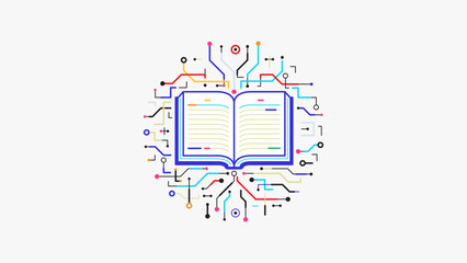 Poster - ai intelligence knowledge learning concept graphic vector background