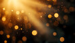 © Prasanth - blur glow overlay bokeh rays sunlight beam glare gleam leak defocused golden orange black light flecks on dark abstract background