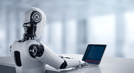 Software development programming on computer screen for modish application and program coding