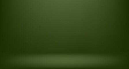 Poster - Dark green 3d  studio room backdrop for product presentation. Minimal wall scene. Showcase, promotion display. Vector  illustration