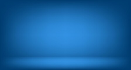 Poster - Blue studio room 3d display background