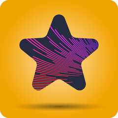 Poster - design element with dynamic lines. vector illustration in flat minimalistic style