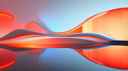 Reflections of neon light in smooth curves