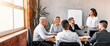 © Prostock-studio - Corporate Meeting. African American Businesswoman Giving Speech Analyzing Business Effectiveness In Modern Office. Panorama