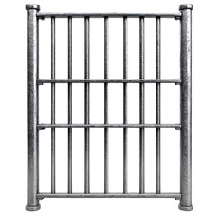 Wall Mural - Prison iron bars isolated on transparent background