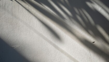 Poster - Textured Plaster Wall with Soft Diagonal Light Shadow. Minimalist Stucco Surface Background for Interior Design, Architectural Visualization, and Abstract Aesthetic Projects