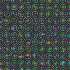Poster - geometric shapes background with rings in multiple colors. earthy tones with subtle green and gray. 