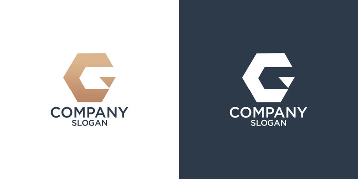 letter g abstract monogram logo design vector