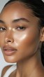 © bvbflo1 - Beauty portrait of mixed race model with natural make-up