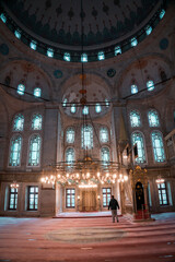 Visitor in the Mosque