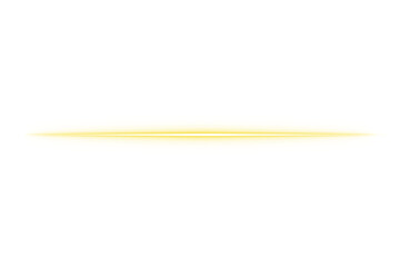 Wall Mural - glowing light flare on transparent background. yellow band isolated