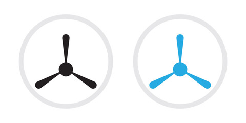 propeller icon set, propeller icon isolated on white background. vector illustration.