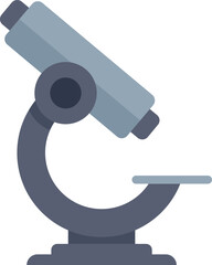 Poster - simple vector illustration of a microscope, ready for scientific experiments